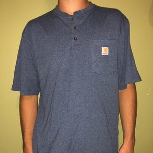 Blue carhartt shirt